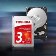 垂直PMR，SATA3接口：东芝 P300系列 3TB 3.5寸台式机硬盘 7200转64MB缓存