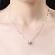 鑫锦双福 S925 纯银女项链