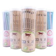 桶装原木2b铅笔考试绘画50支/桶 券后￥12.9