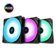 DEEPCOOL 九州风神 魔环120 RGB机箱风扇（3X套装、支持RGB Sync控制）