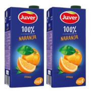 京东PLUS会员：Juver 真维 100%橙汁 1L*2盒*2件