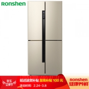 10点开始： Ronshen 容声 BCD-456WD11FP 十字对开门冰箱