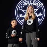 Converse 匡威 儿童 100%纯棉 针织连帽卫衣