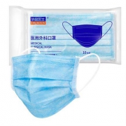 20点：袋鼠医生（DR.ROOS）医用外科口罩 口罩 10只/包 3层无菌挂耳