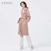 ERDOS 鄂尔多斯 E286K3035 女士中长款双面羊绒大衣