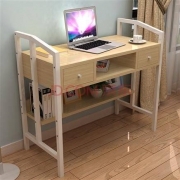 PLUS会员：素宅 SZ8102Z 家用可升降办公桌 100*50cm 带书架抽屉