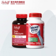 美产 Schiff MoveFree氨糖软骨素 绿瓶 120粒+液体钙软胶囊 120粒