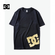 DC 烫金Logo 男纯棉圆领T恤