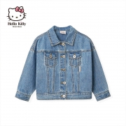 HelloKitty  春装新款女童韩版洋气牛仔外套 119.4元包邮（需用券）