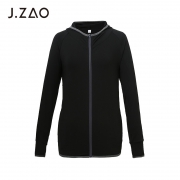 京东PLUS会员： 京东京造 J.ZAO 女士运动长袖拉链衫