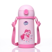 京东PLUS会员：My Little Pony 小马宝莉 7774 儿童背带吸管保温水壶 400ml *3件 +凑单品 139元包邮（合46.33元/件）