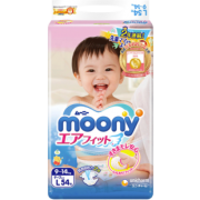 moony 尤妮佳 婴儿纸尿裤 L54片 *4件 262.25元含税包邮（合65.56元/件）