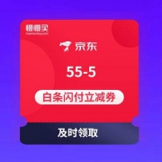 抓紧领取 55-5 白条闪付券 京东金融