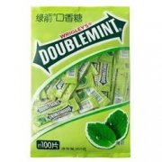 DOUBLEMINT绿箭 原味薄荷味口香糖100片300g