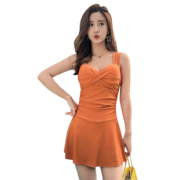 YUKE 羽克 女款连体裙式泳装 54.9元包邮（需用券）