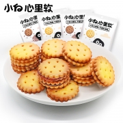 小白心里软咸蛋黄黑糖饼干 108g*4件