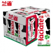 波兰进口 1Lx12盒x2件 兰雀 全脂纯牛奶