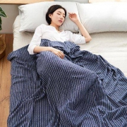 DAPU大朴A类纯棉色织条纹毛巾被150*200cm