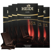 麦德龙 HEIDI赫蒂特浓85%黑巧 80g*6 59元包邮（双重优惠）