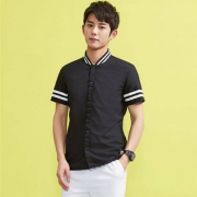 美特斯邦威 短袖衬衫 2020新款 男夏装 百搭舒适 青年韩版