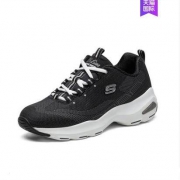25号0点：Skechers斯凯奇 厚底增高 休闲运动鞋 D'lites 女款编织熊猫鞋12283