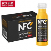 农夫山泉100%NFC橙汁300ml24瓶整箱苹果芒果汁常温鲜榨果汁纯果蔬