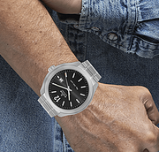 爆降100美元！EDOX 依度 C1 Date 80111-3M-NIN 男士机械腕表