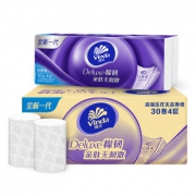 Vinda 维达 棉韧无芯卷纸 4层100g*30卷 *4件 133.66元（合33.42元/件）