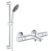 5日10点：GROHE 高仪 恒温淋浴水龙头单花洒套装（27333000+34598000） 1341元包邮（限2小时）