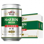 哈尔滨（Harbin）醇爽啤酒330ml*24听