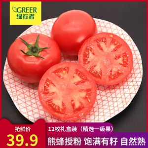 绿行者 桃太郎大粉番茄 4斤12枚 礼品级