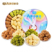 AKOKO 曲奇饼干三拼 原味+咖啡+抹茶 礼盒 560g *3件