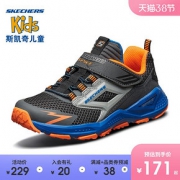 斯凯奇（SKECHERS） 97911L 男童魔术贴运动鞋