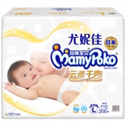 MamyPoko 妈咪宝贝 云柔干爽纸尿裤 L200片 *2件 378.5元包邮（合189.25元/件）