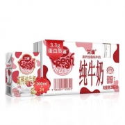 降价、京东PLUS会员：兰雀（Lacheer）高钙全脂纯牛奶 200ml*24盒*3件