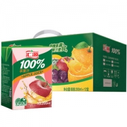 汇源 100%纯苹果汁饮料 200ml*12盒
