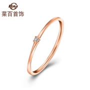 菜百首饰 8DIR2678 18K金钻石尾戒 819元（需用券）