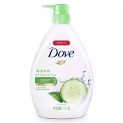 Dove 多芬 清透水润 清爽水润沐浴乳 黄瓜+绿茶 1000g *3件