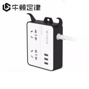 牛顿定律 NTT-2A3U 新国标USB插排 创意牛角支架 2口USB*3