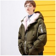 TOYOUTH 初语 女士连帽羽绒服外套 *2件