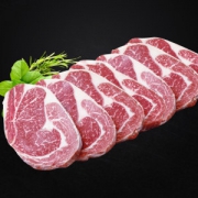 享鲜族 澳洲进口 原切无腌制牛排 肉眼4片+沙朗6片 1340g