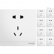 装修党：Schneider Electric 施耐德 绎尚系列 五孔插座 10只装 163.9元包邮（需用券）