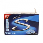 炫迈（Stride） 无糖口香糖 炫动薄荷味 12片x12盒 共144片*4件