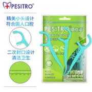 Pesitro 薄荷味 出口级超细牙线 100支*3盒