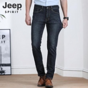 JEEP SPIRIT 春夏薄款 男士弹力直筒牛仔裤