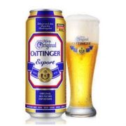 德国原装进口 奥丁格（OETTINGER）大麦啤酒500ML*24罐 整箱装 *2件
