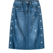 限尺码：Semir 森马 11-038200280 女士牛仔半身裙 29.99元