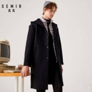 Semir 森马 13-067101222 男士连帽大衣