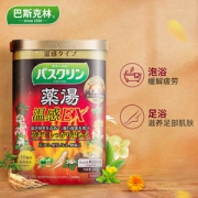 日本百年个护 巴斯克林 生姜人参足浴盐 爆汗汤泡脚 600g