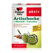 凑单品：喝酒应酬常备，Doppelherz 双心 朝鲜蓟橄榄油精华胶囊 30粒